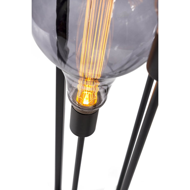 Floor lamp, 3-light, V340 black