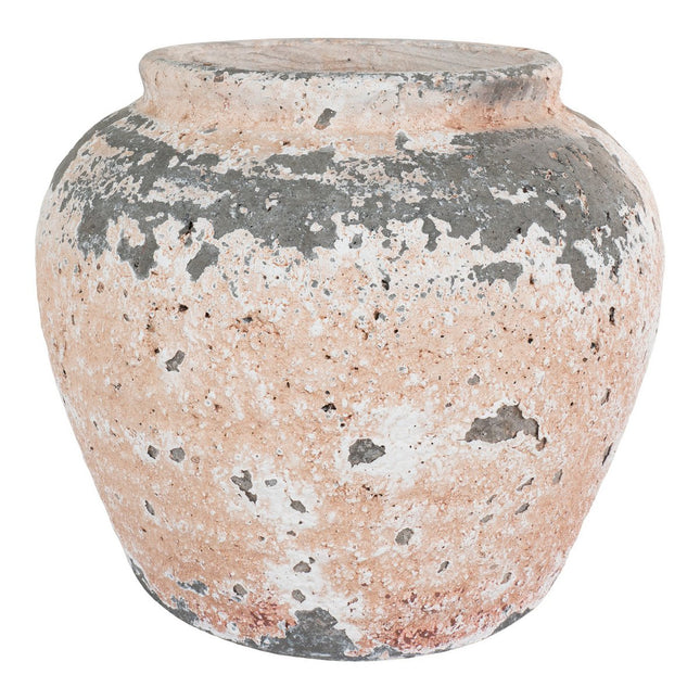 Agaete Pot - Pot in cement, beige, Ø22,5x19,5 cm