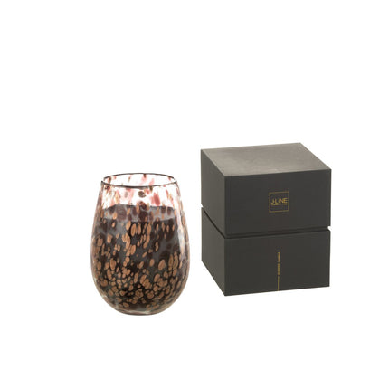 J-Line Scented candle Mia - black/mix - glass - L
