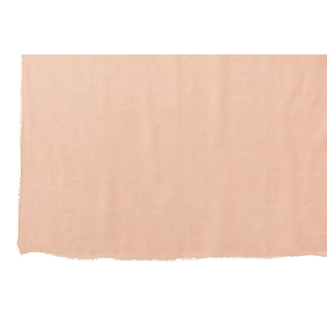 J-Line Plaid effen - katoen - roze - 200 x 150 cm
