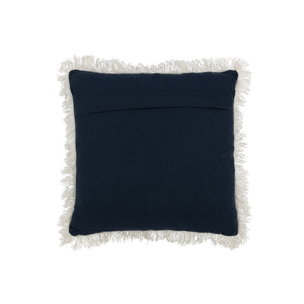 J-Line Cushion Patchwork - denim/cotton - blue/white