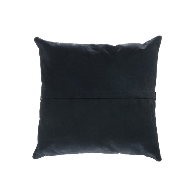 J-Line Cushion Zebra - leather/canvas - black