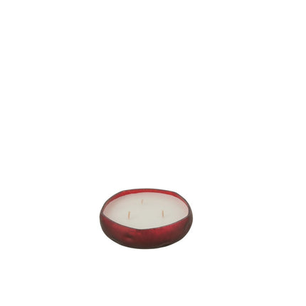 J-Line Scented candle Livia - glass - red - S