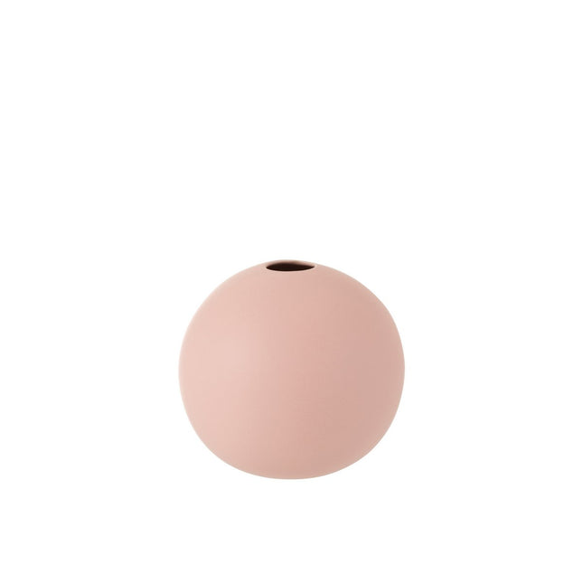 J-Line vase Sphere - ceramic - pink - medium - 18.00 cm high