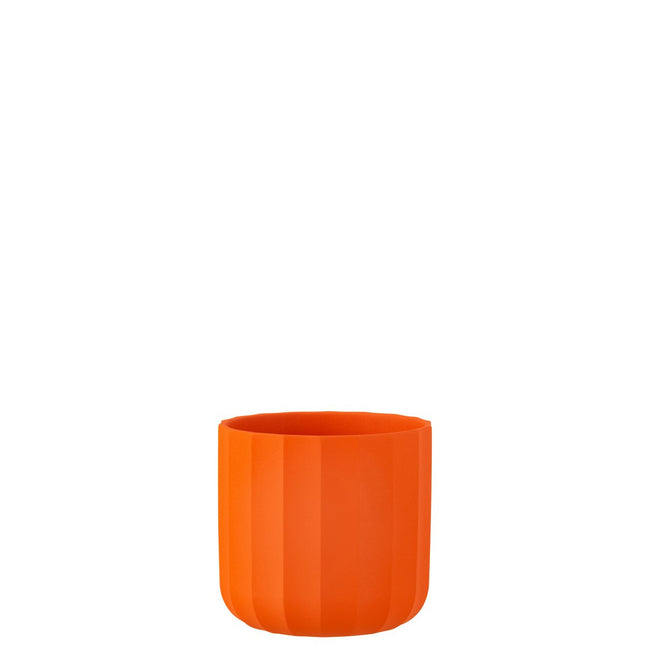 J-Line Flowerpot Summer Ceramic Orange Medium