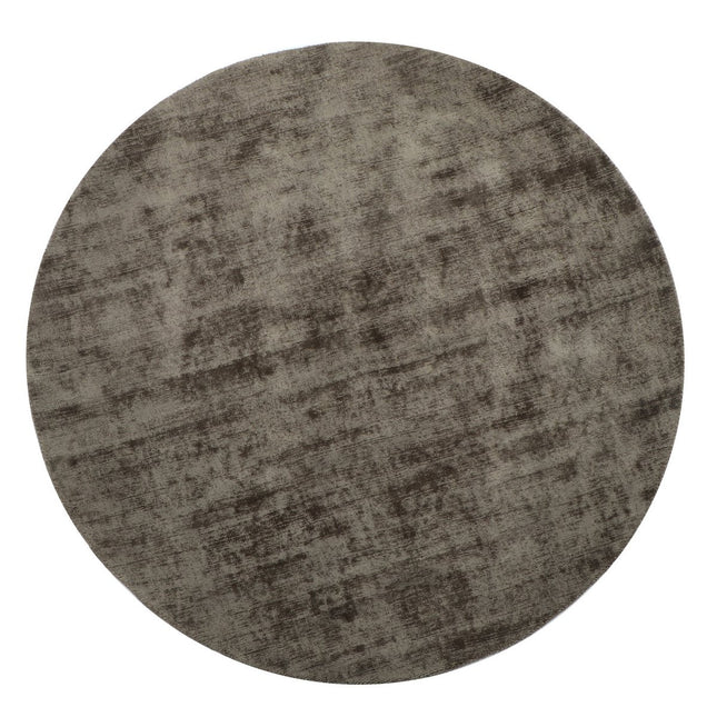 J-Line carpet Round Handmade - polyester - gray