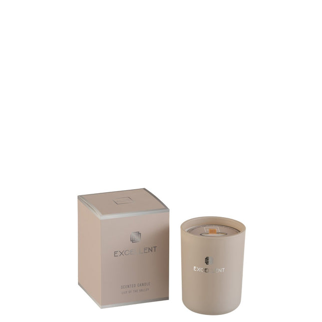 J-Line scented candle Excellent - glass - beige - S - 50U