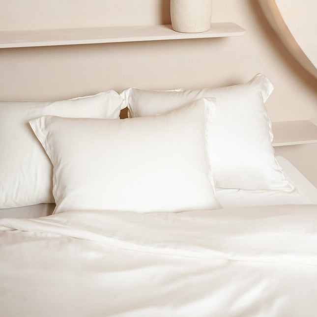 TENCEL™ - Sateen Fitted Sheet Off White