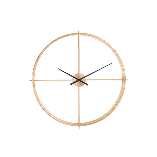 J-Line Round clock - metal - gold - S - Ø 80 cm