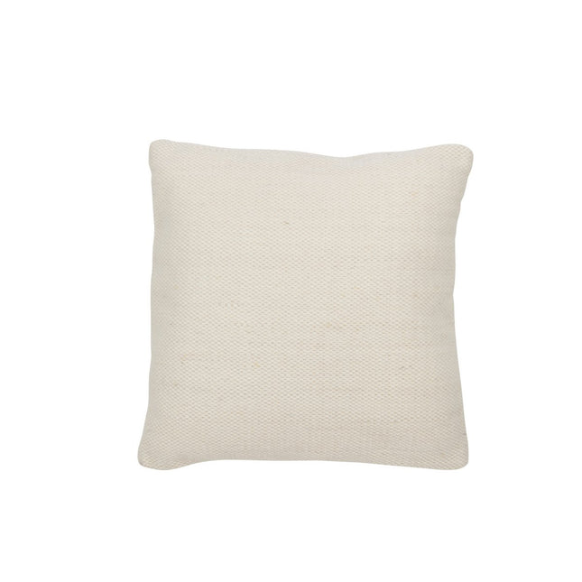 J-Line Cushion Woven - wool - cream - small