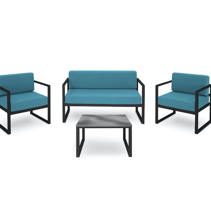 Furniture Set, Nicea, 4 Seats - Turquoise