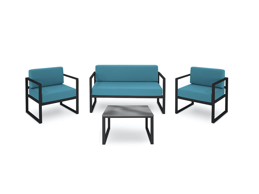 Furniture Set, Nicea, 4 Seats - Turquoise