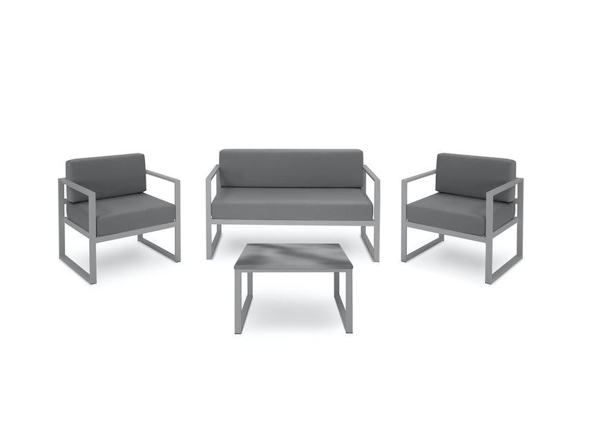 Furniture Set, Nicea, 4 Seats - Gray