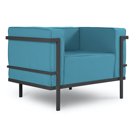 3-Seater Garden Furniture Cannes - Turquoise