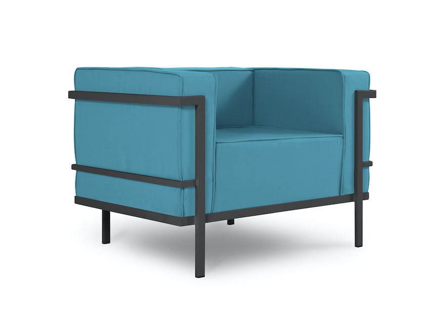 3-Seater Garden Furniture Cannes - Turquoise
