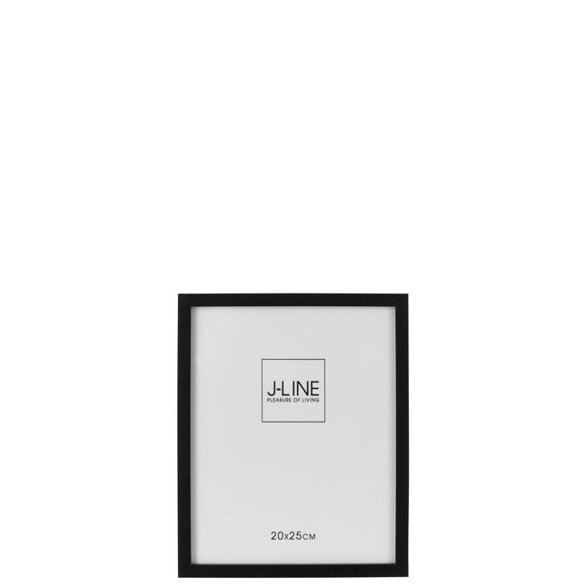 J-Line photo frame - photo frame Basic - wood - black - medium - 2 pieces