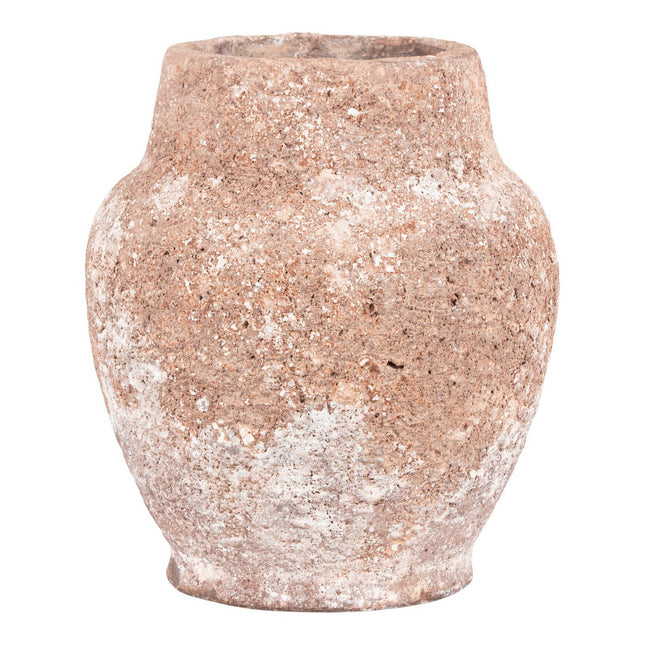 Campello Pot - Pot in cement, brown, Ø13.5x15.5 cm
