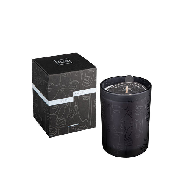 J-Line scented candle Happy Faces - black - S - 35U