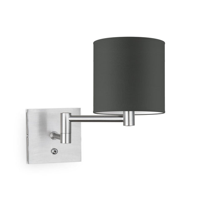 Home Sweet Home Wall Lamp - Swing, E27, anthracite Lampshade 16x15cm