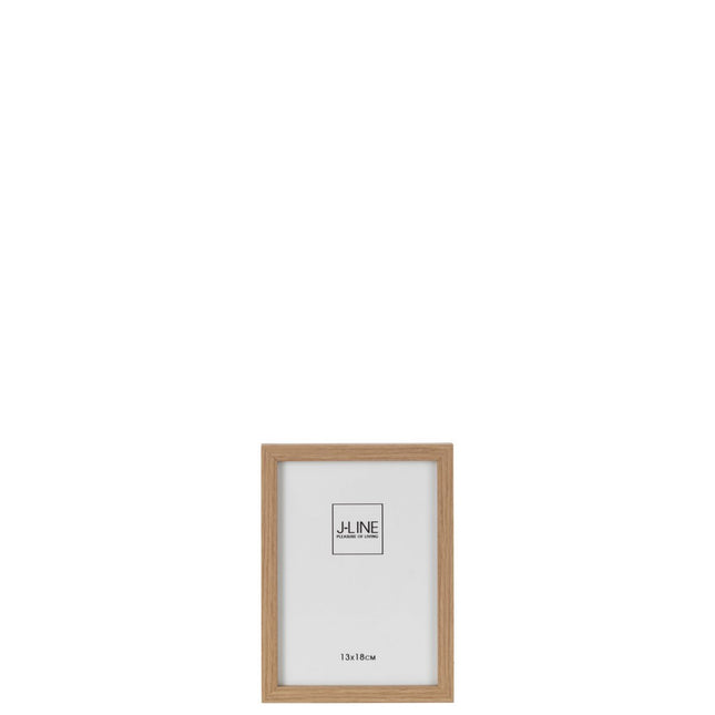 J-Line photo frame - photo frame Basic - wood - natural - small - 2 pieces