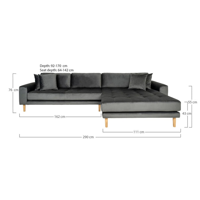 Lido Lounge Sofa - Gray