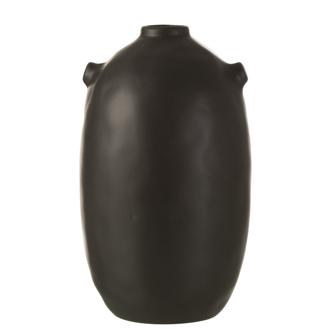 J-Line flower pot Renaissance - ceramic - black