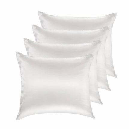 Family Deal 4x 100% Silk pillowcase White hotel closure - 19MM