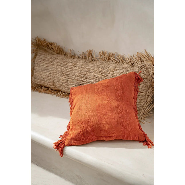 The Raffia Cushion Cover Rectangular - Natural - 35x100
