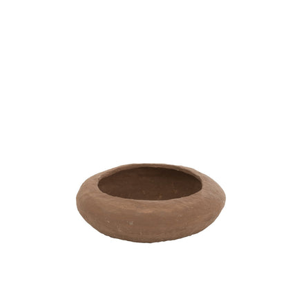 J-Line bowl Round Paper - cardboard/mache - brown