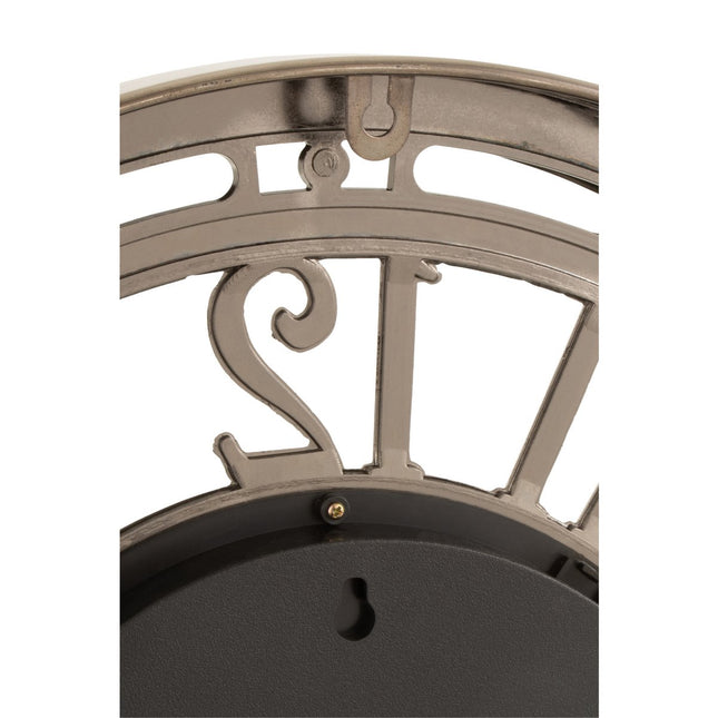J-Line Radars Arabic Numerals clock - metal/glass - bronze - Ø 53 cm