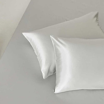 Value set 2x 100% Silk pillowcase Moonlight Glossy Hotel Closure - 22MM