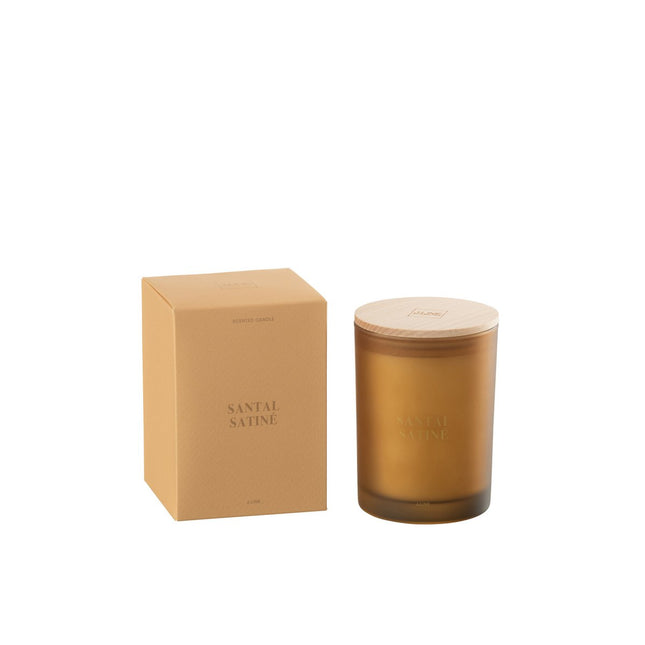 J-Line Scented Candle Essential Accords Sandalwood Satin-38H