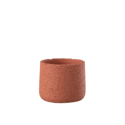 J-Line Flowerpot Potine Cement Terracotta Small