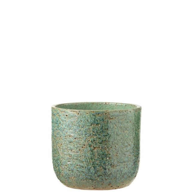 J-Line flower pot Leo - ceramic - green - extra large - Ø 22.00 cm