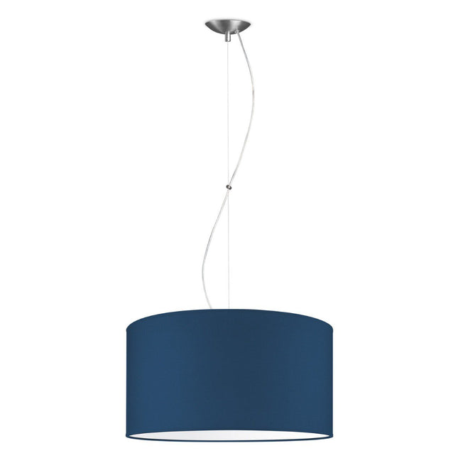 Home Sweet Home hanging lamp Deluxe with lampshade, E27, dark blue, 50cm