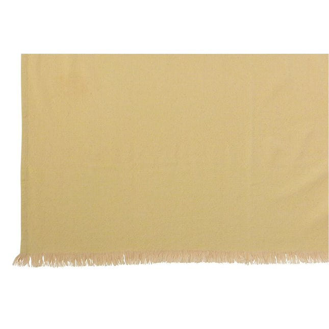 J-Line Plaid - polyester - yellow/white - 172 x 130 cm