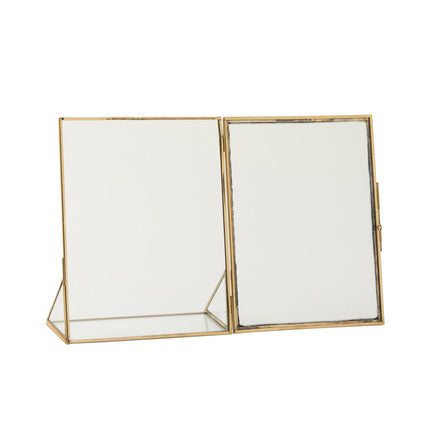 J-Line photo frame - photo frame Jewel - metal/glass - gold - large