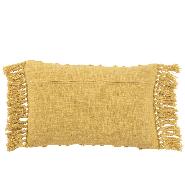J-Line Cushion Tassel - cotton - mustard