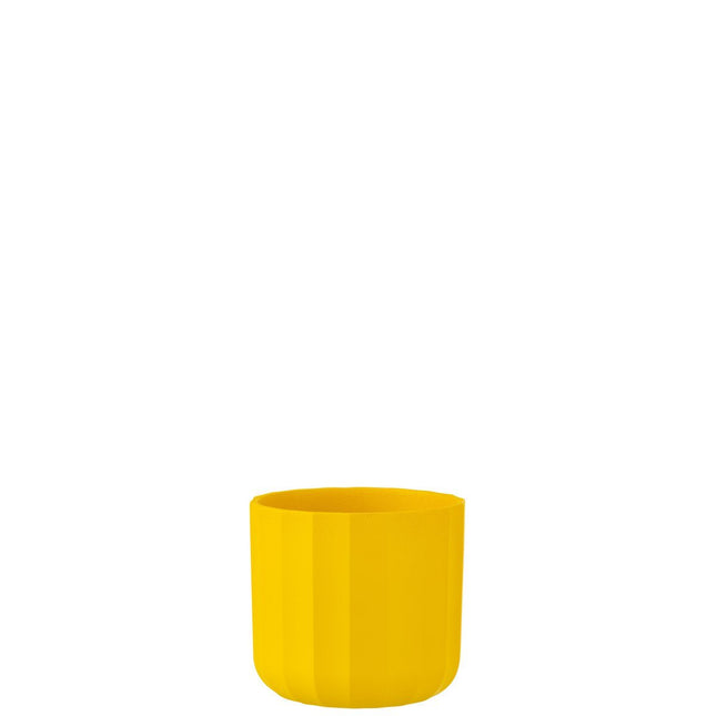 J-Line Flowerpot Summer Ceramic Yellow Small
