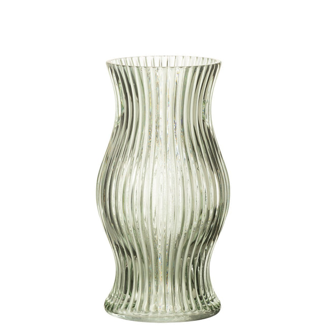 J-Line lantern/vase Sev - glass - light green