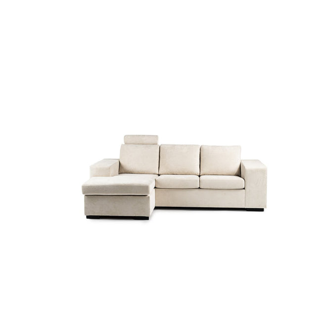 3 seater sofa CL L+R, with headrest, fabric Hotel Chique, H460 beige
