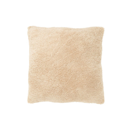 J-Line Cushion Teddy - polyester - beige