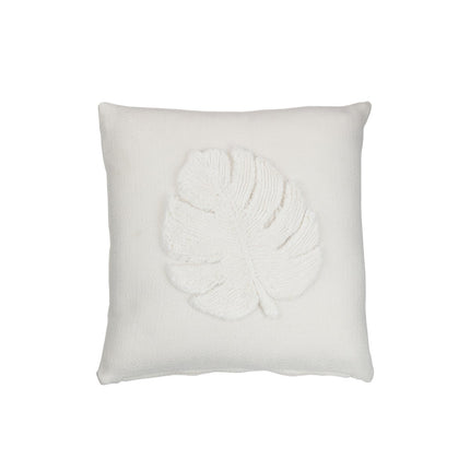 J-Line Cushion Sheet Square - polyester - white