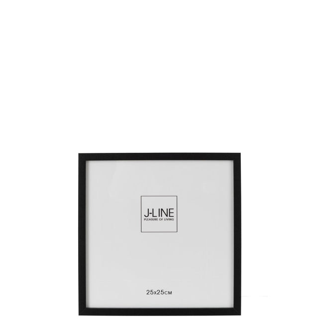 J-Line fotolijst - fotokader Basic - hout - zwart - large - 2 stuks