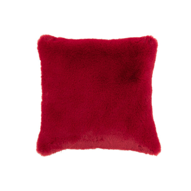 J-Line Cutie Decorative cushion – Polyester – 45x45 cm – carmine red