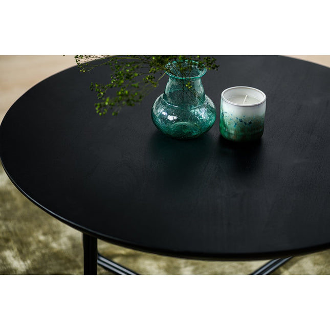 Coffee table round, 75 cm, B340 black