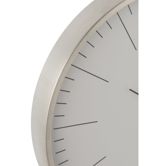 J-Line Gerbert clock - metal - gray - Ø 40 cm