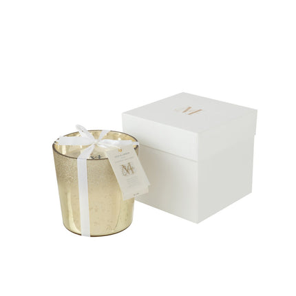 J-Line scented candle Deluxe - glass - gold - M