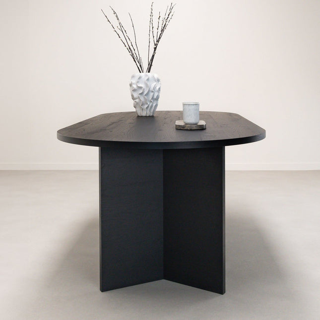 Dining table Nina 200 x 90cm, color black oak