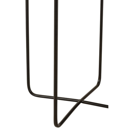 J-Line side table Cross Frame - metal - black